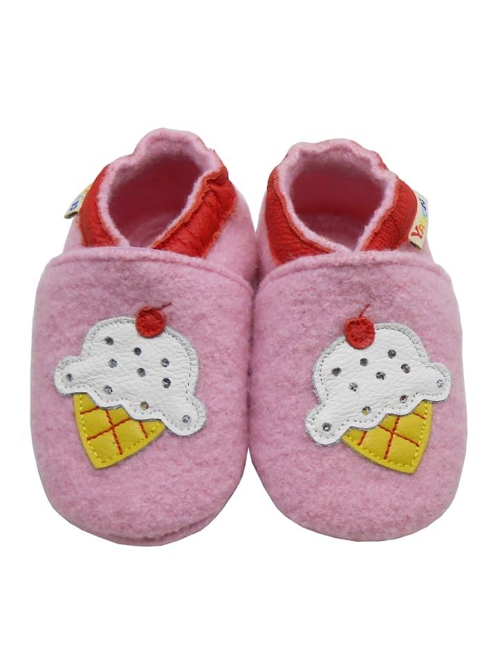 Yalion Leder-Krabbelschuhe 