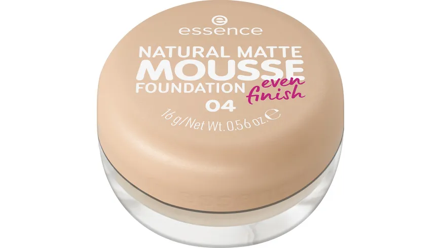 essence NATURAL MATTE MOUSSE FOUNDATION 16 g 04 - matt ivory
