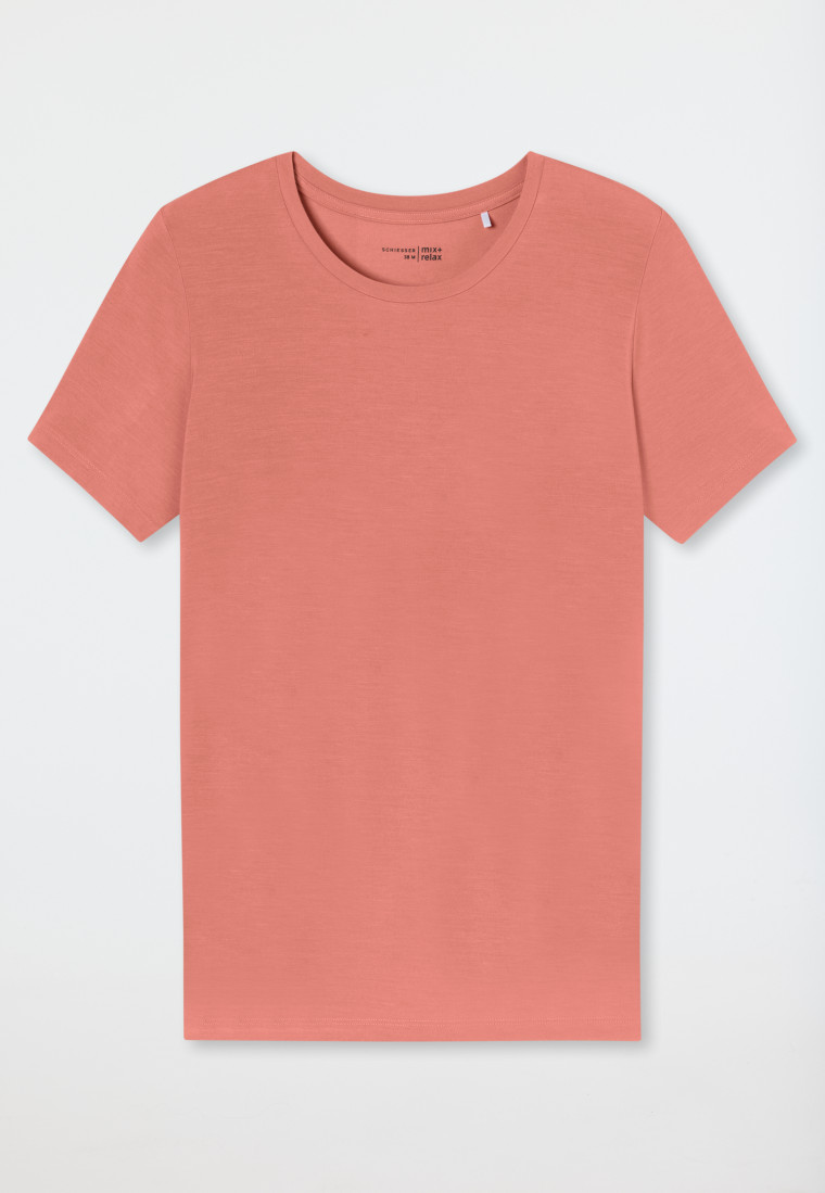 Shirt kurzarm rundhals papaya - Mix+Relax