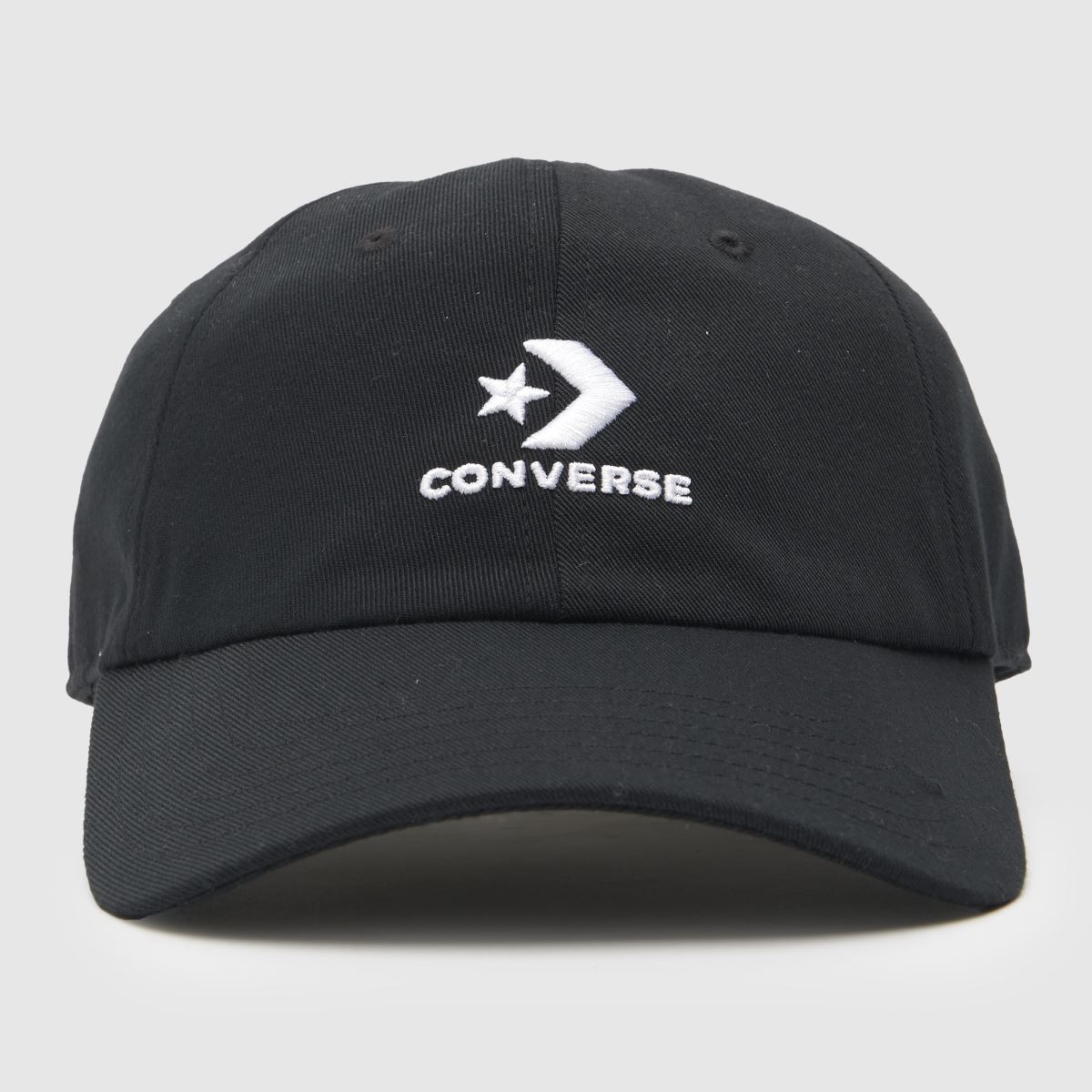 Converse svart basebollkeps med logotyp