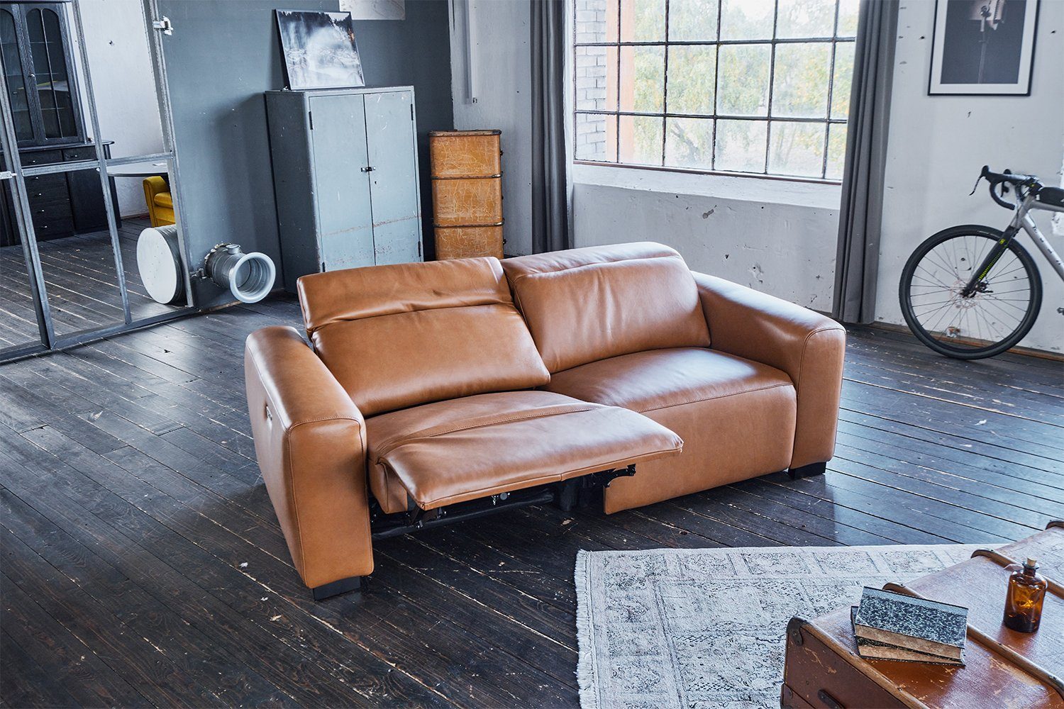 KAWOLA 3-Sitzer FINN, Sofa mit Relaxfunktion, versch. Bezüge und Farben
