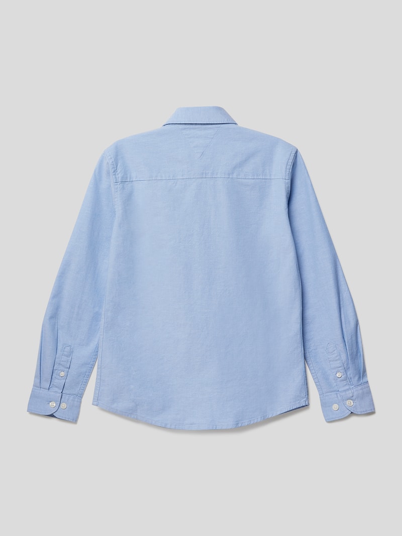 Hemd mit Label-Stitching in bleu