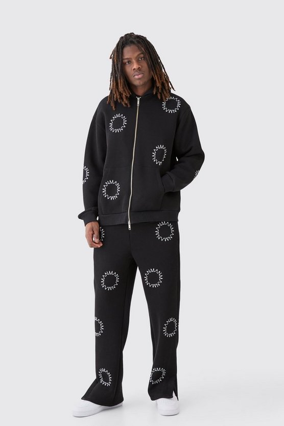 Oversize Man Dash Trainingsanzug mit Reißverschluss und geteiltem Saum