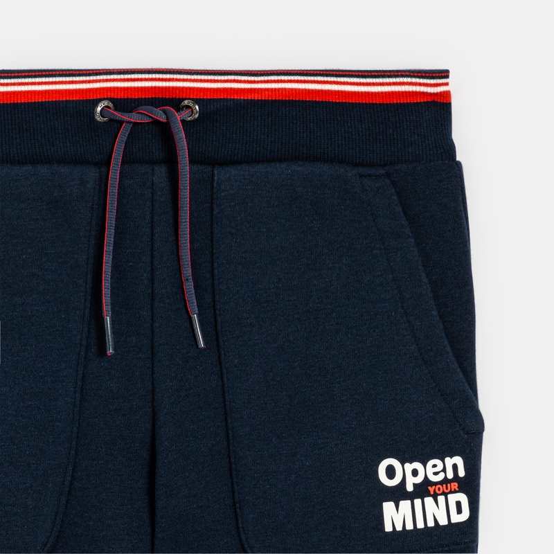 Pantalon de jogging en molleton bleu garçon