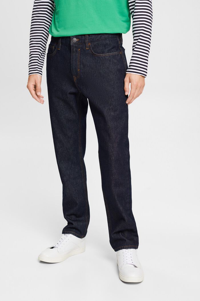 Jeans mit geradem Bein und mittlerer Bundhöhe
