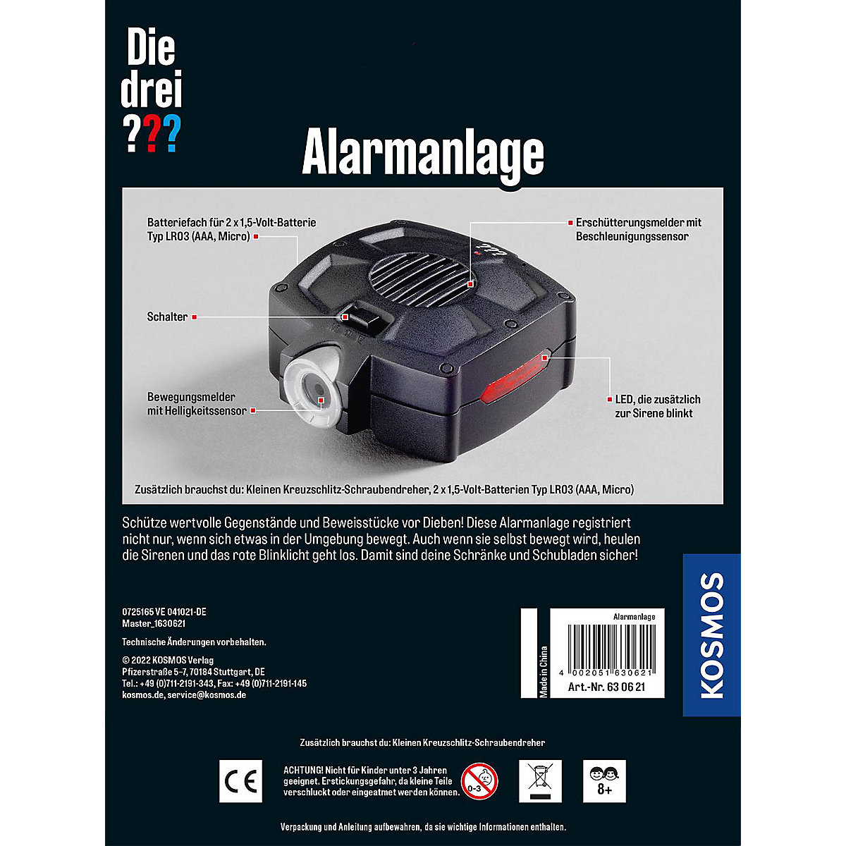 Die drei  Alarmanlage