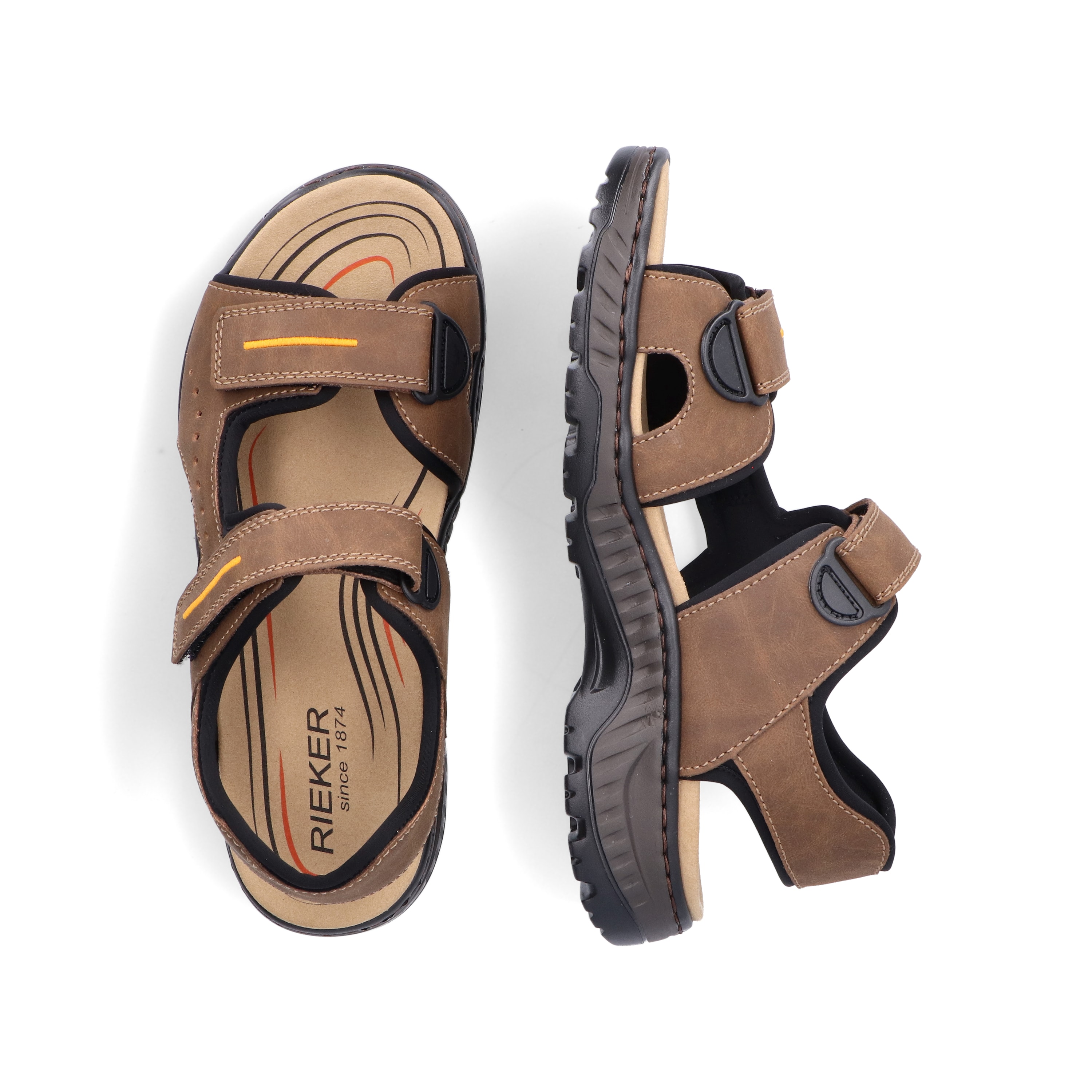 Rieker Herren Trekkingsandalen kaffeebraun