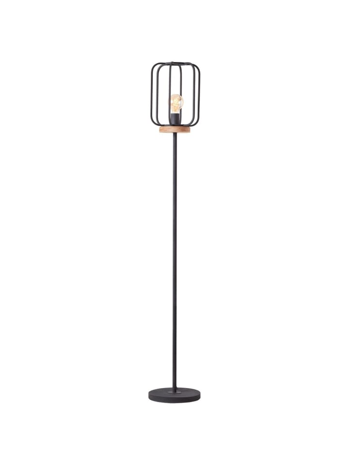 Brilliant Standleuchte, 1-flammig Tosh ⌀ 25 cm in antik holz/schwarz korund günstig kaufen onesize