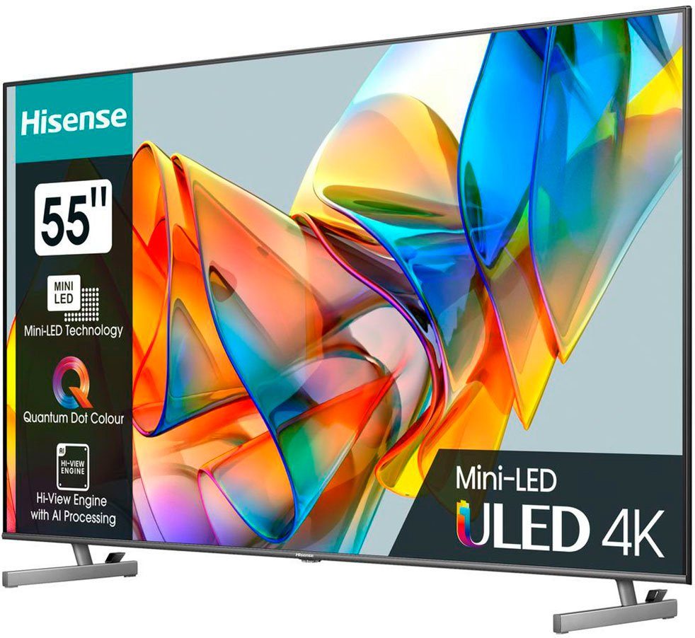 Hisense 55U6KQ Mini-LED-Fernseher (139 cm/55 Zoll, 4K Ultra HD, Smart-TV)