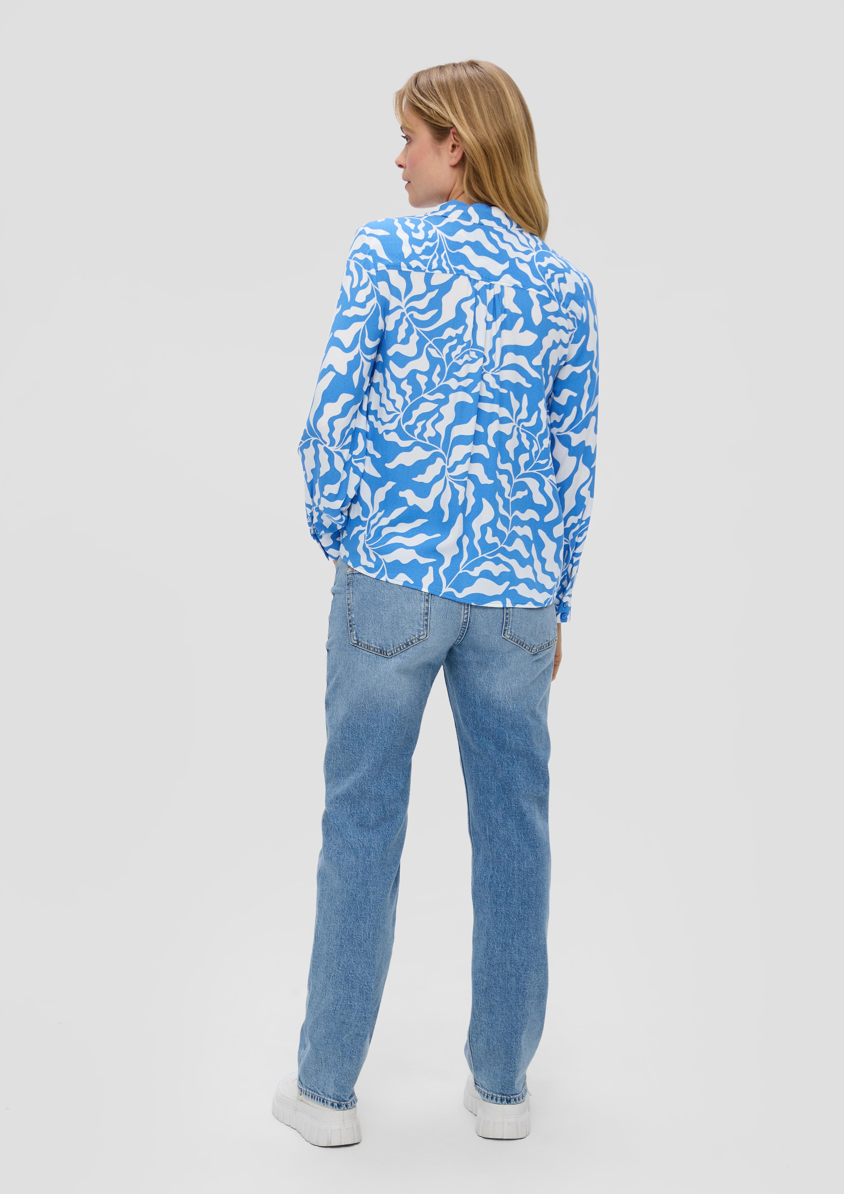Viskosebluse mit V-Ausschnitt  2145123-55A1