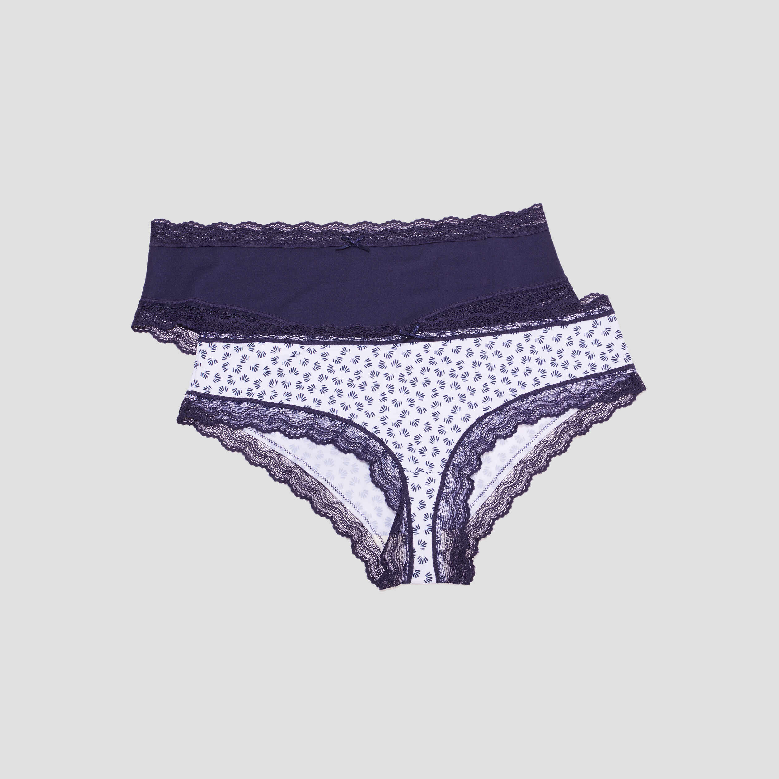 Lot 2 shortys microfibre blanc femme | La Halle