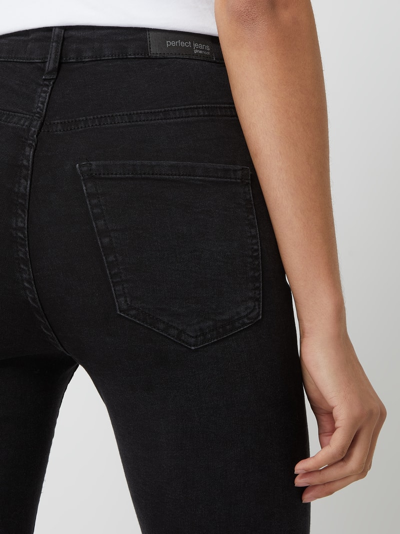 Skinny Fit Jeans mit Stretch-Anteil Modell 'Molly' in anthrazit