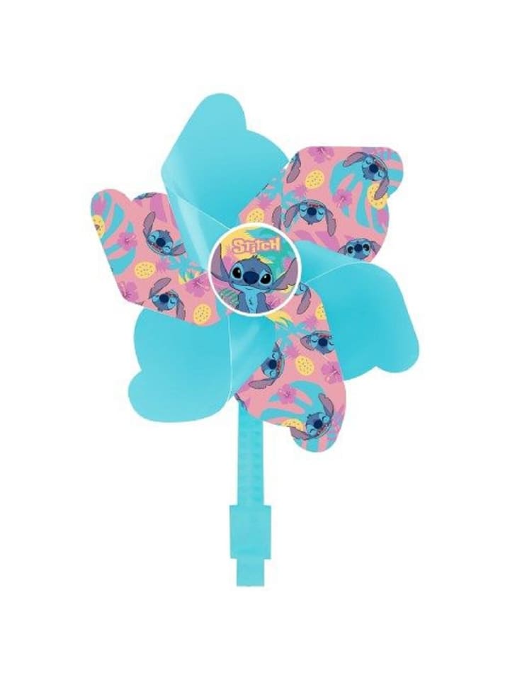 Lilo & Stitch Fahrrad Windmühle Tropische Dekoration in Blau für Ihr Fahrrad in Blau günstig kaufen 17 cm