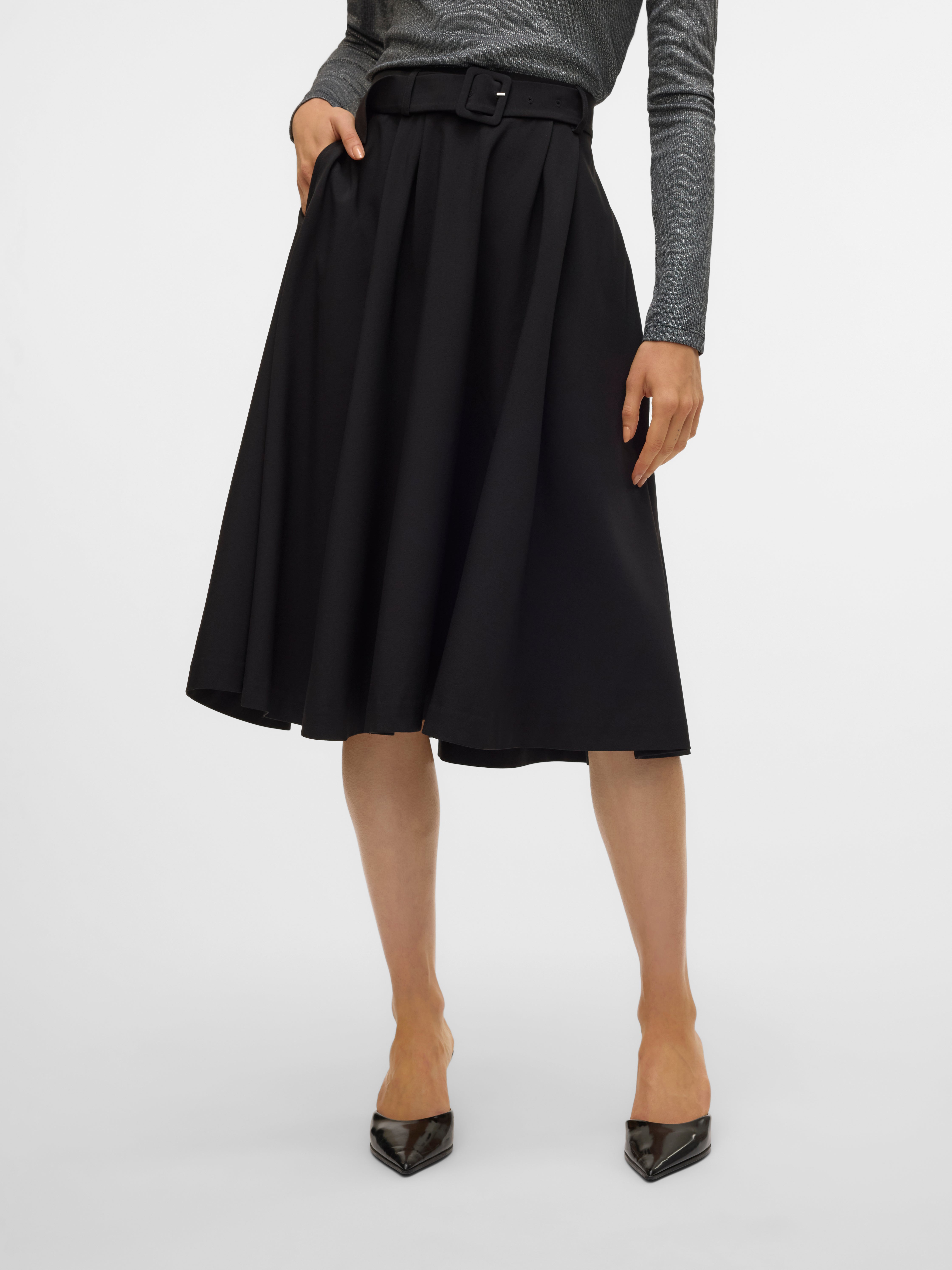 VMTARISA Hohe Taille Langer Rock