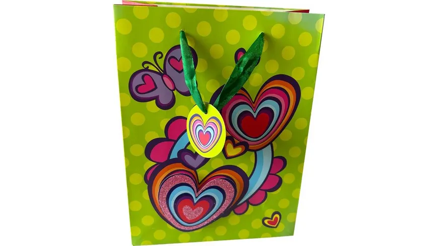 BOCK Geschenktüte mittel Butterfly 3D 18 x 23 x 8,5cm sortiert