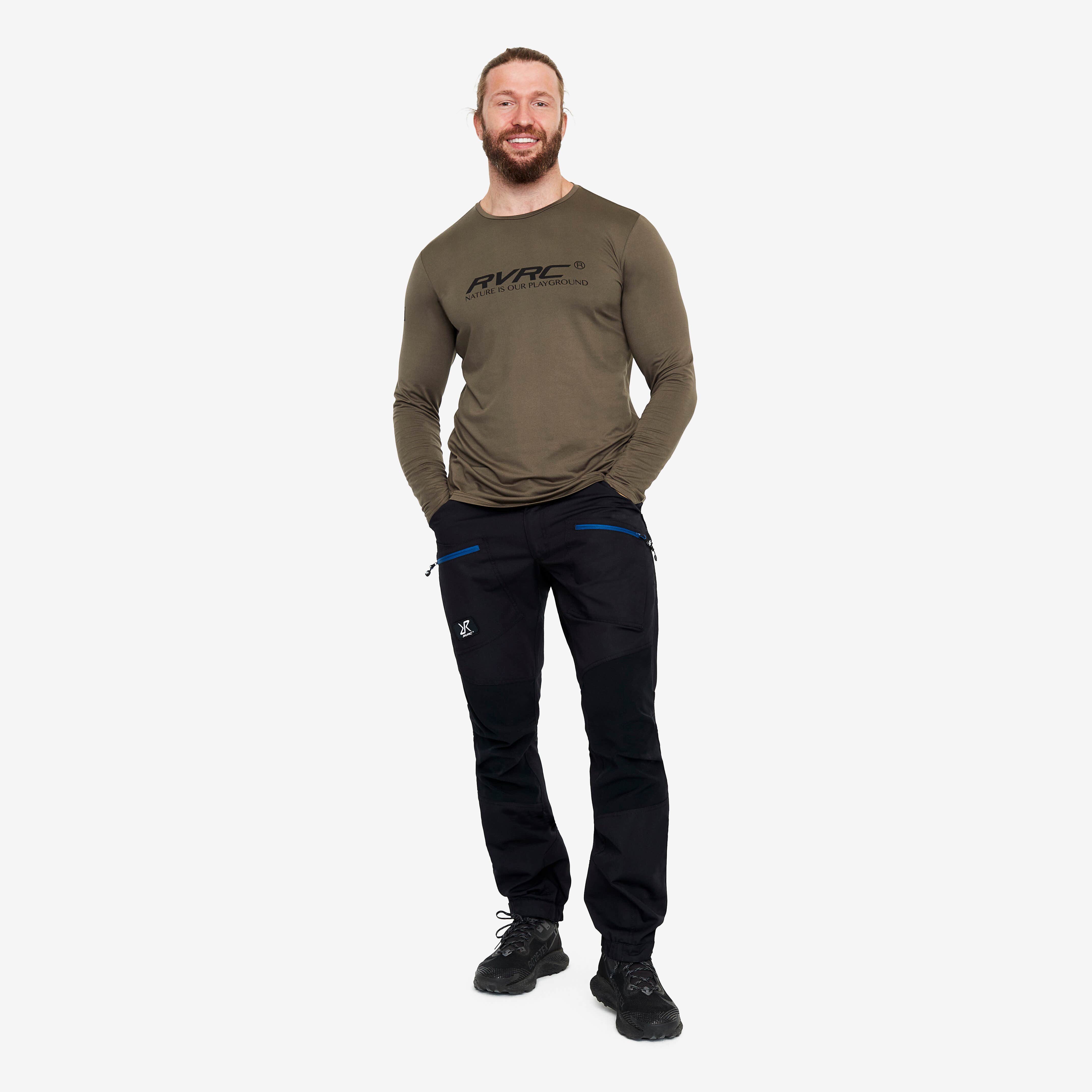 Vagabond Long Sleeve Tee Homme Major Brown