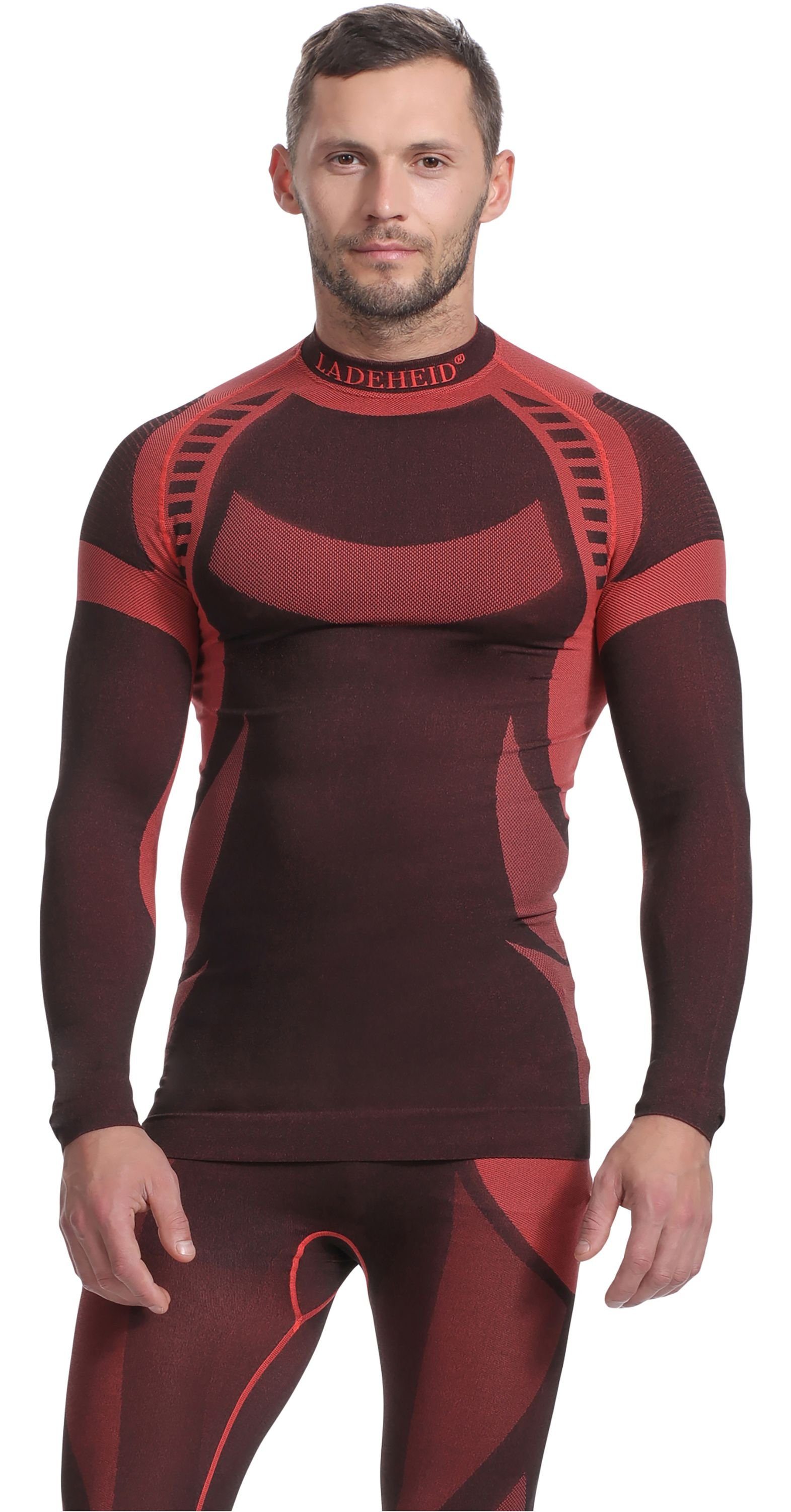 Ladeheid Funktionsunterhemd Herren Funktionsunterwäsche langarm Shirt Thermoaktiv