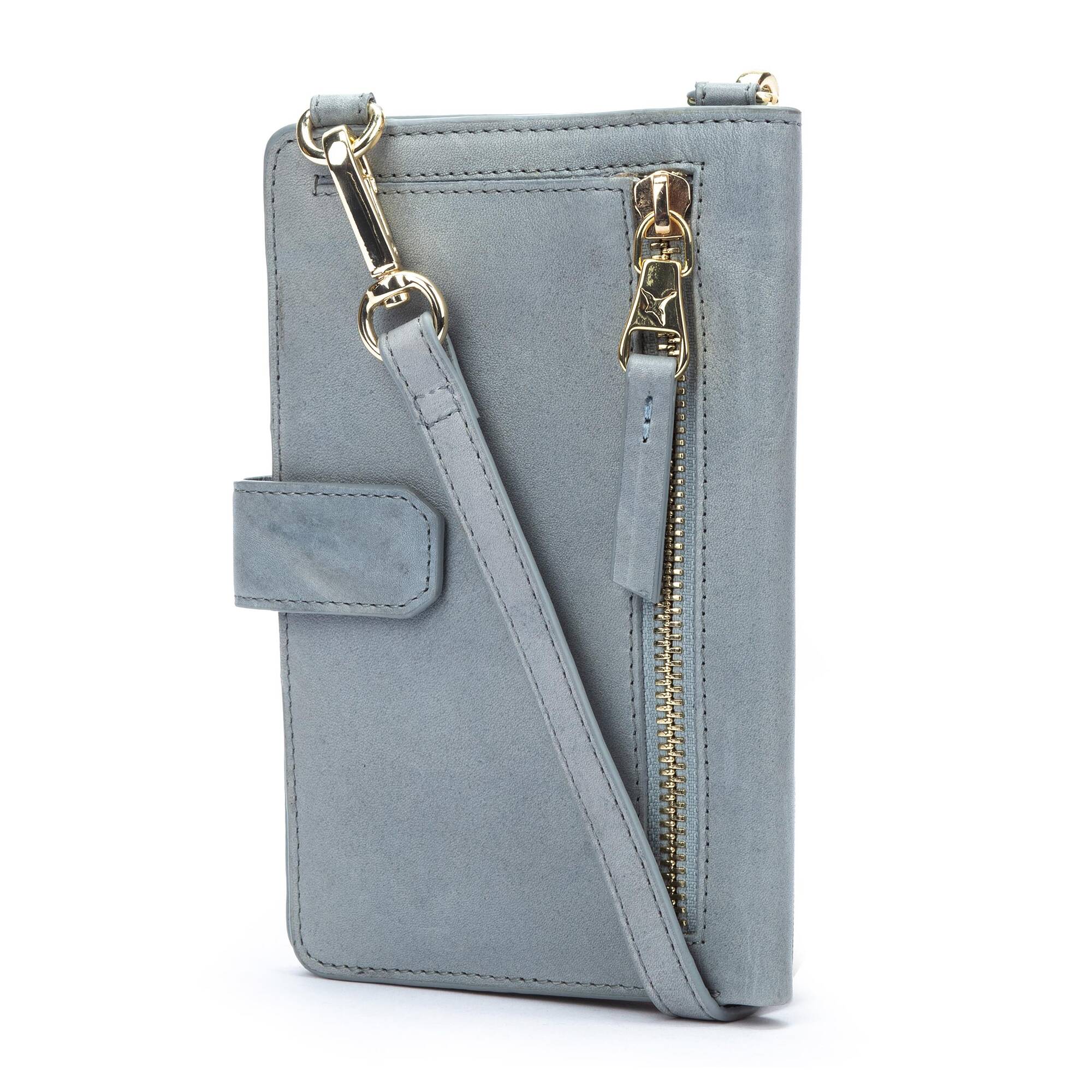 Etui na telefon komórkowy z portfelem damskim - DENIM