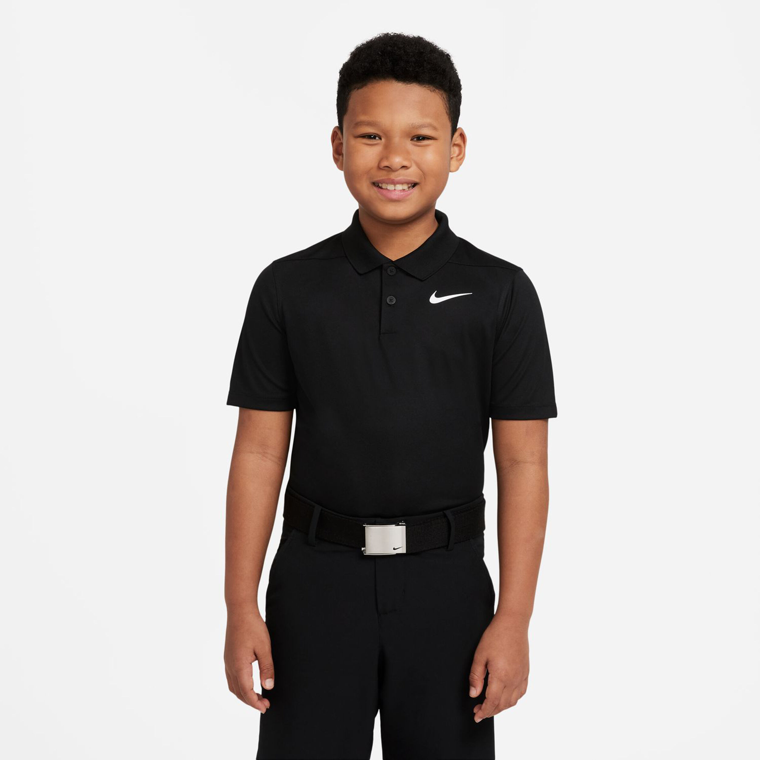 Dri-Fit Victory Polo Jungen - Schwarz, Weiß