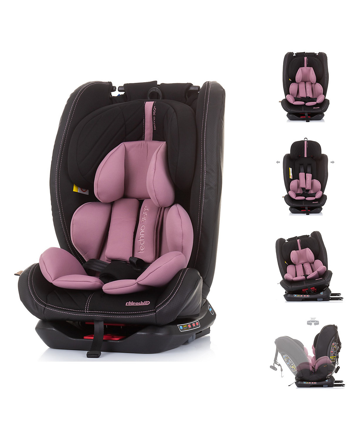 Kindersitz Techno Gruppe 0+/1/2/3 (0 - 36 kg), Isofix, um 360 Grad drehbar Kindersitze