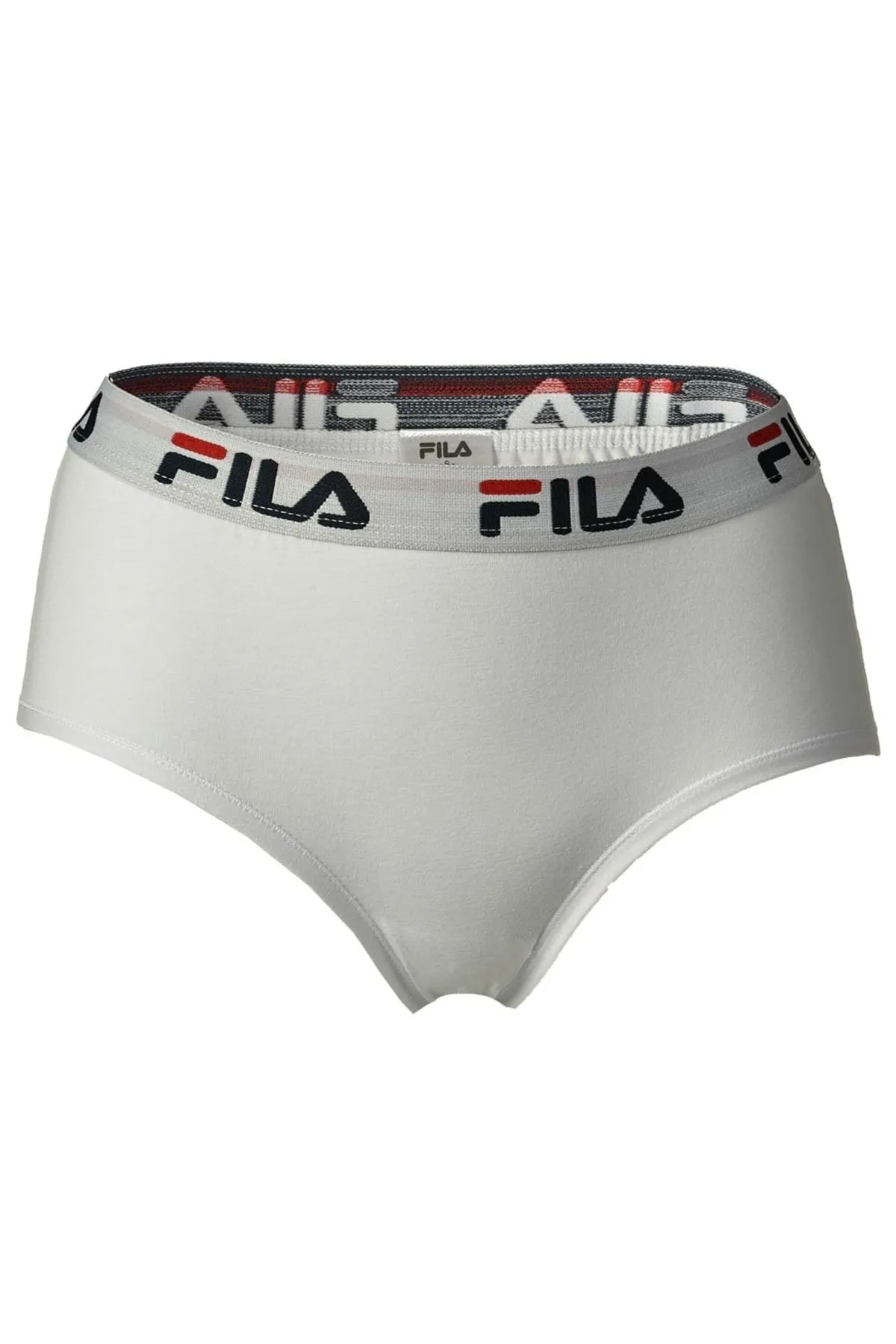 FILA  Damen Hipster - 4er Pack Slip, Logo-Bund, Cotton Stretch, einfarbig