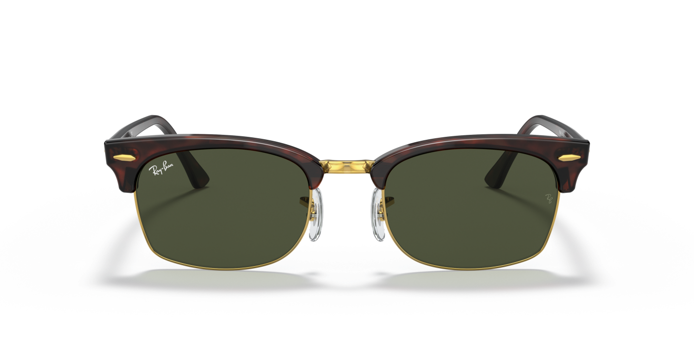 CLUBMASTER SQUARE LEGEND GOLD - Verde lucios, culoare carapace de broască țestoasă