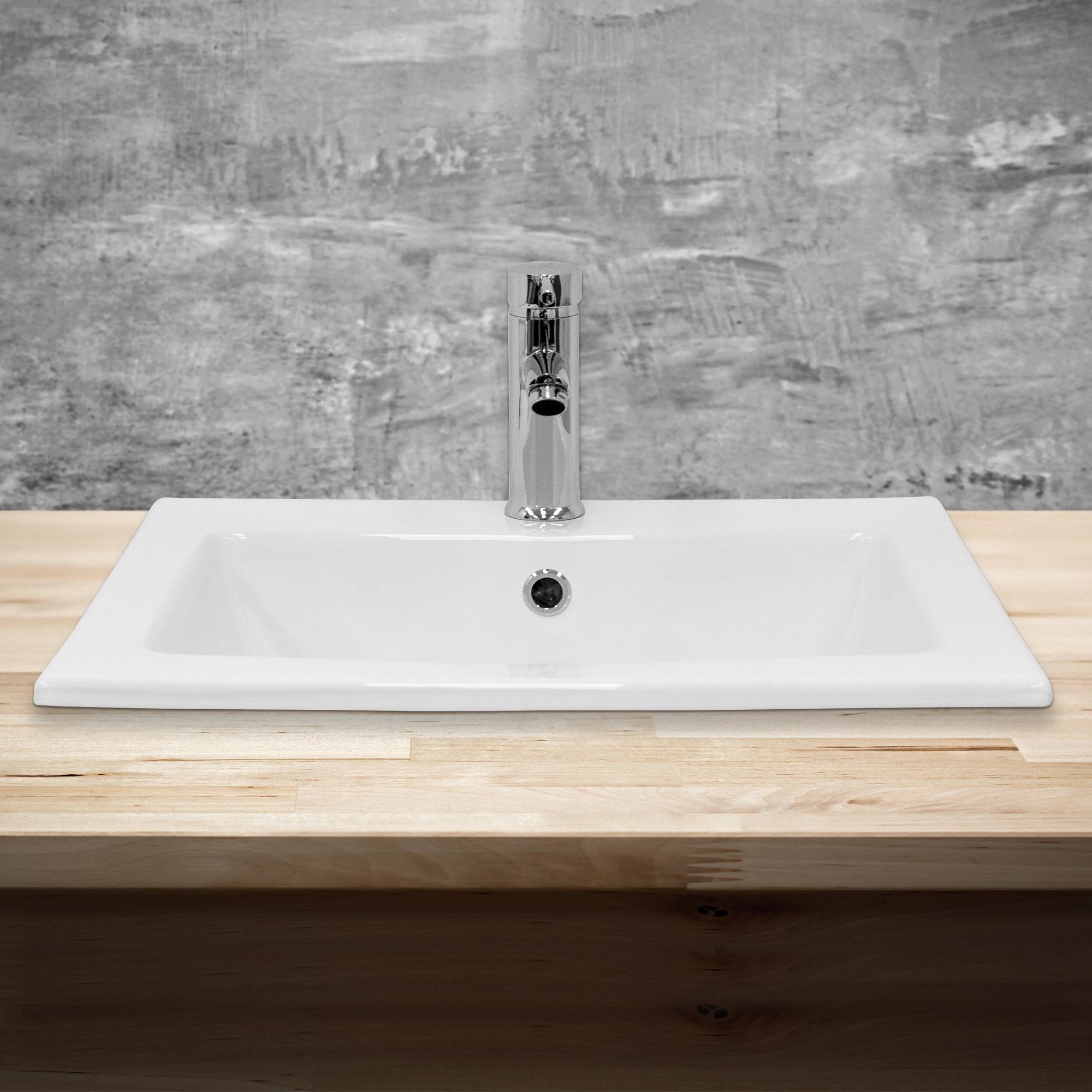 ML-DESIGN Waschbecken Einbauwaschbecken Aufsatzwaschbecken Einbauwaschtisch Handwaschbecken