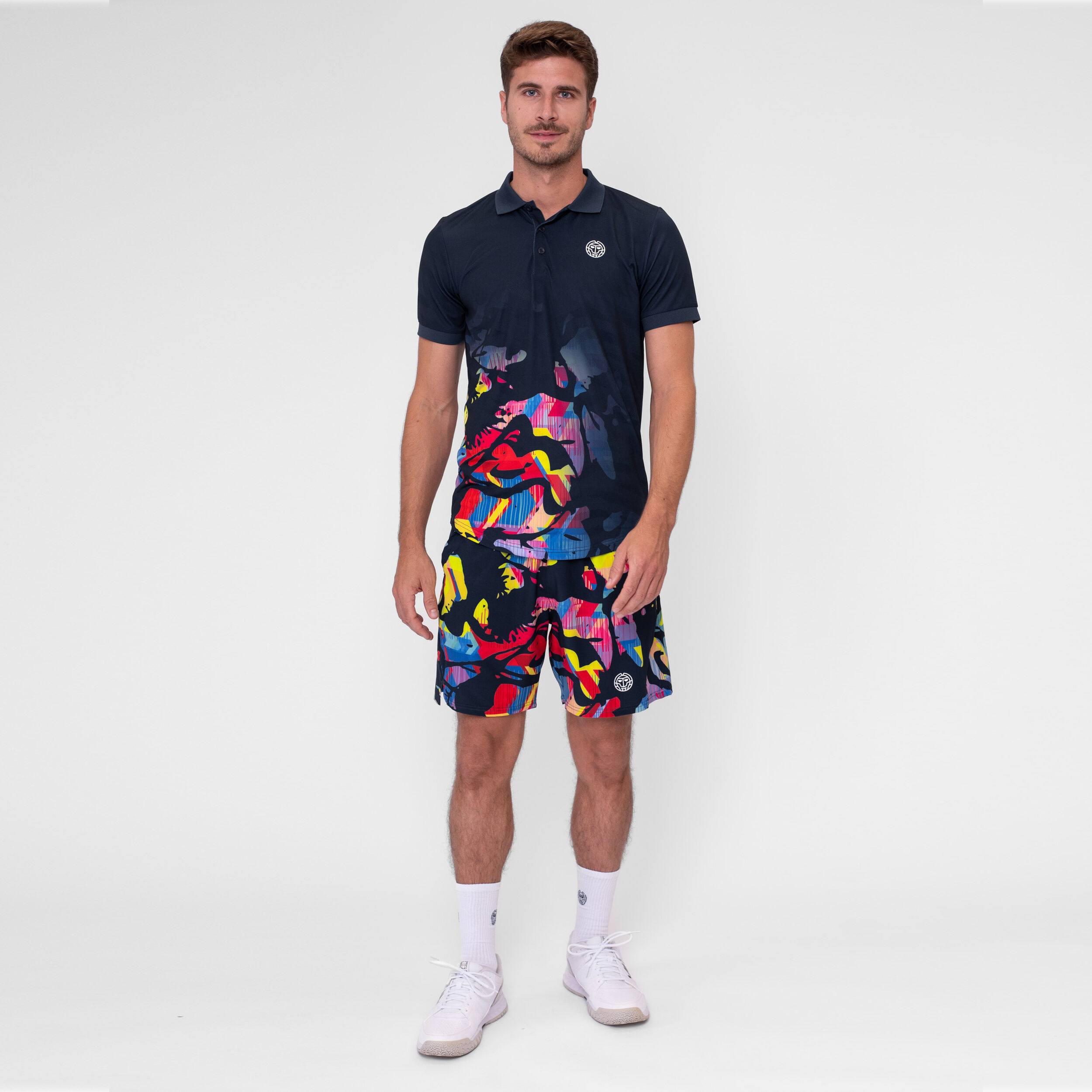 Wild Arts Polo Herren - Dunkelblau, Mehrfarbig