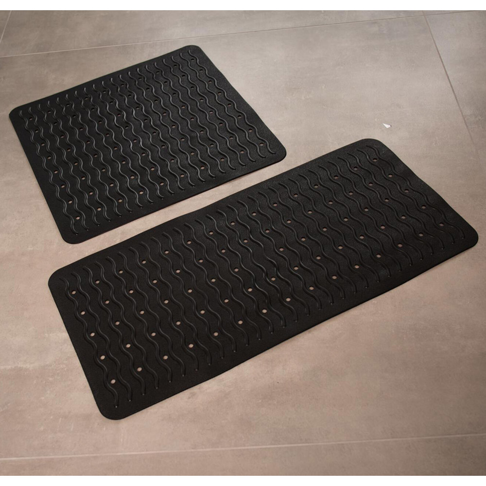 Ridder Badewanneneinlage Playa ca. 38x80 cm, schwarz, 100% TPE