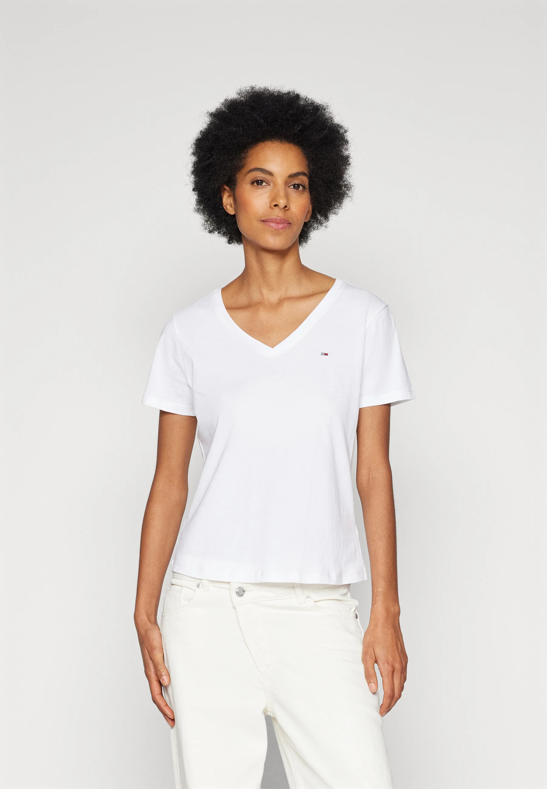 Tommy Jeans SOFT V NECK TEE PACK DE 2 - Camiseta básica