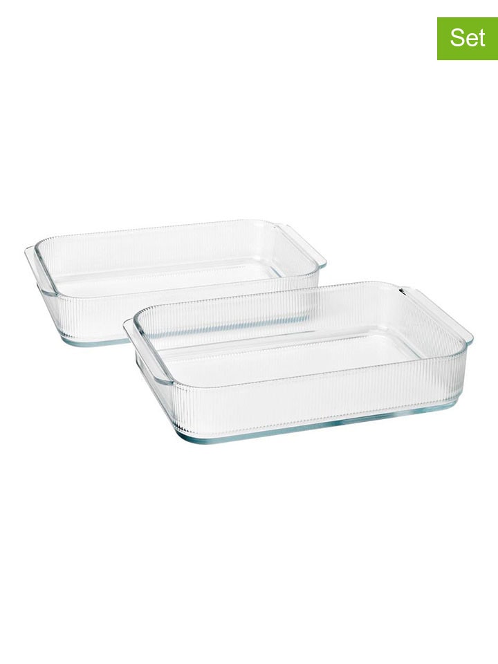 Stelton 2er-Set: Auflaufformen ''Pilastro'' - (B)33,1 x (H)6,3 x (T)20,7 cm günstig kaufen onesize