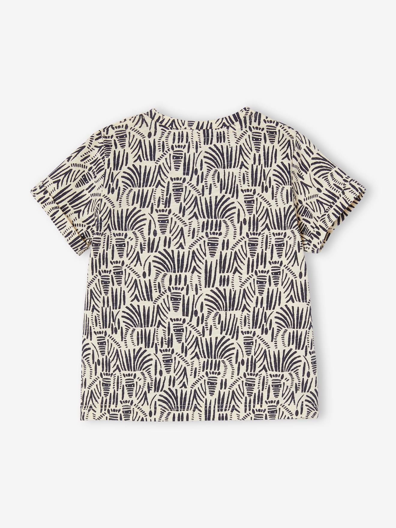T-shirt bébé safari écru
