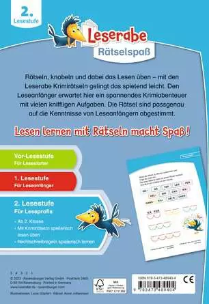 Leserabe: Krimirätsel zum Lesenlernen, 2.Lesestufe