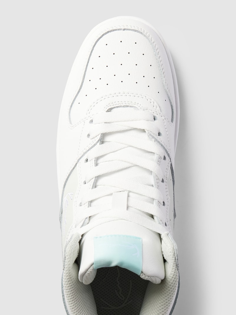 High Top Sneaker mit Label-Detail in hellblau