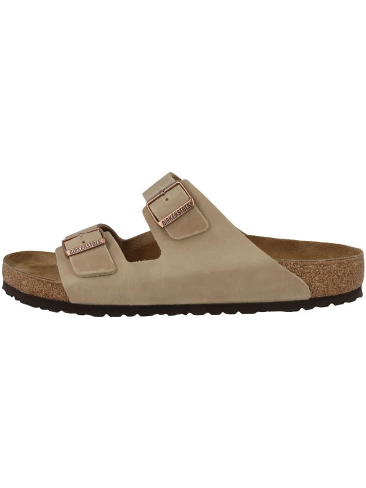Birkenstock Sandale Arizona Nubukleder schmal in braun günstig kaufen