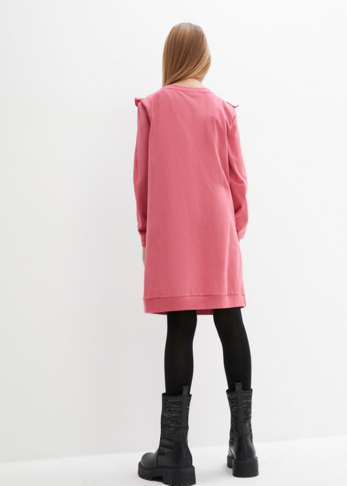 Mädchen Jerseykleid mit Volants