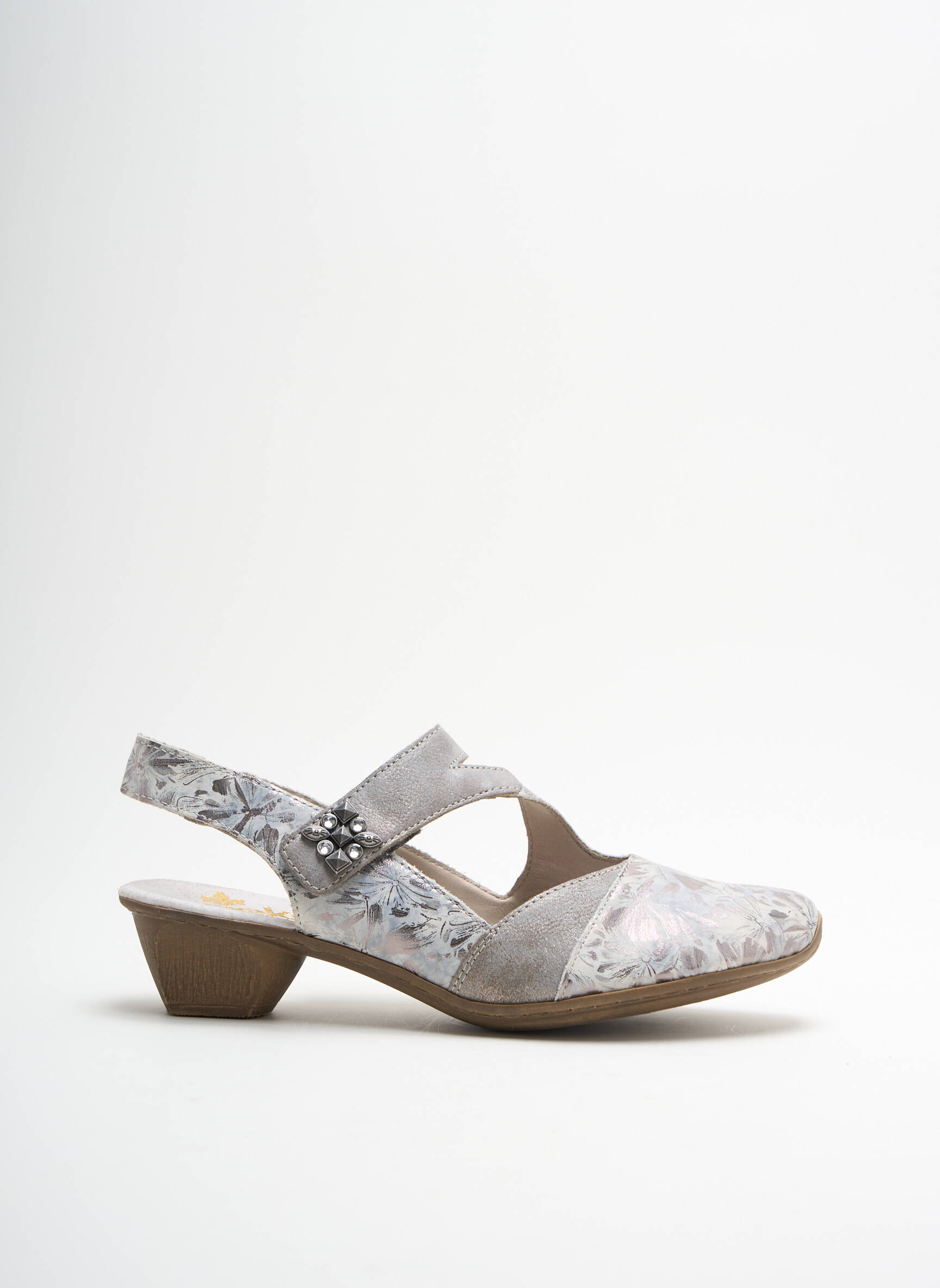 Rieker Sandales Nu Pieds Femme couleur gris