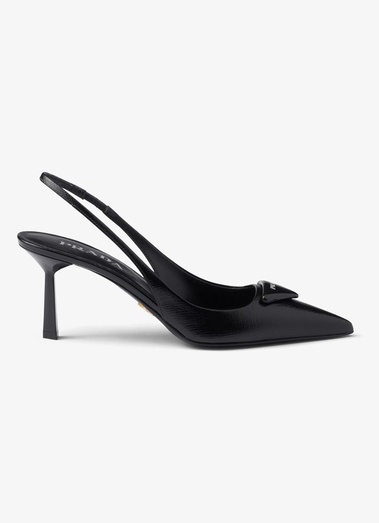 Prada-nahkainen olkalaukku logolla