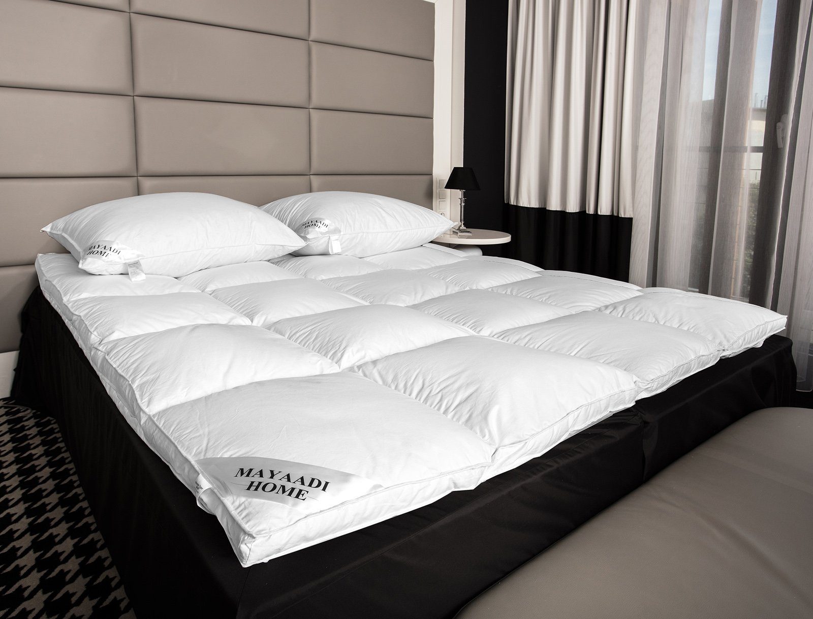 Matratzenauflage HS71 Matratzenauflage Topper Unterbett 70 % Daunen, Mayaadi Home