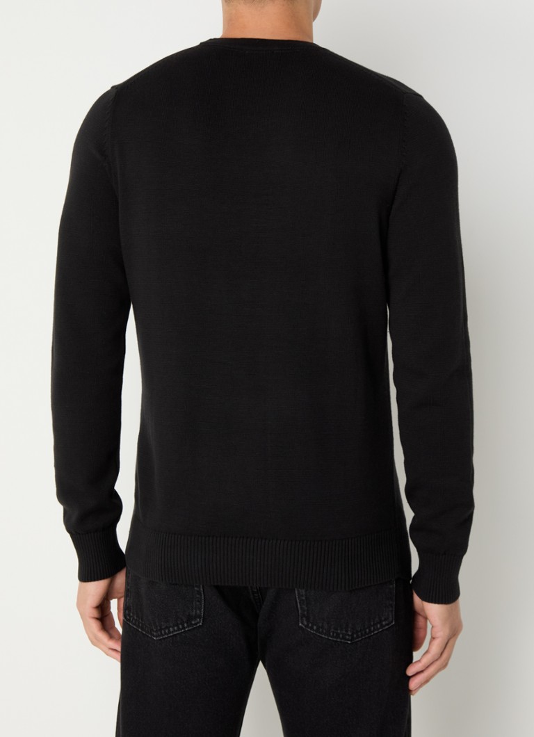 Calvin Klein Fine-knit pullover with logo embroidery