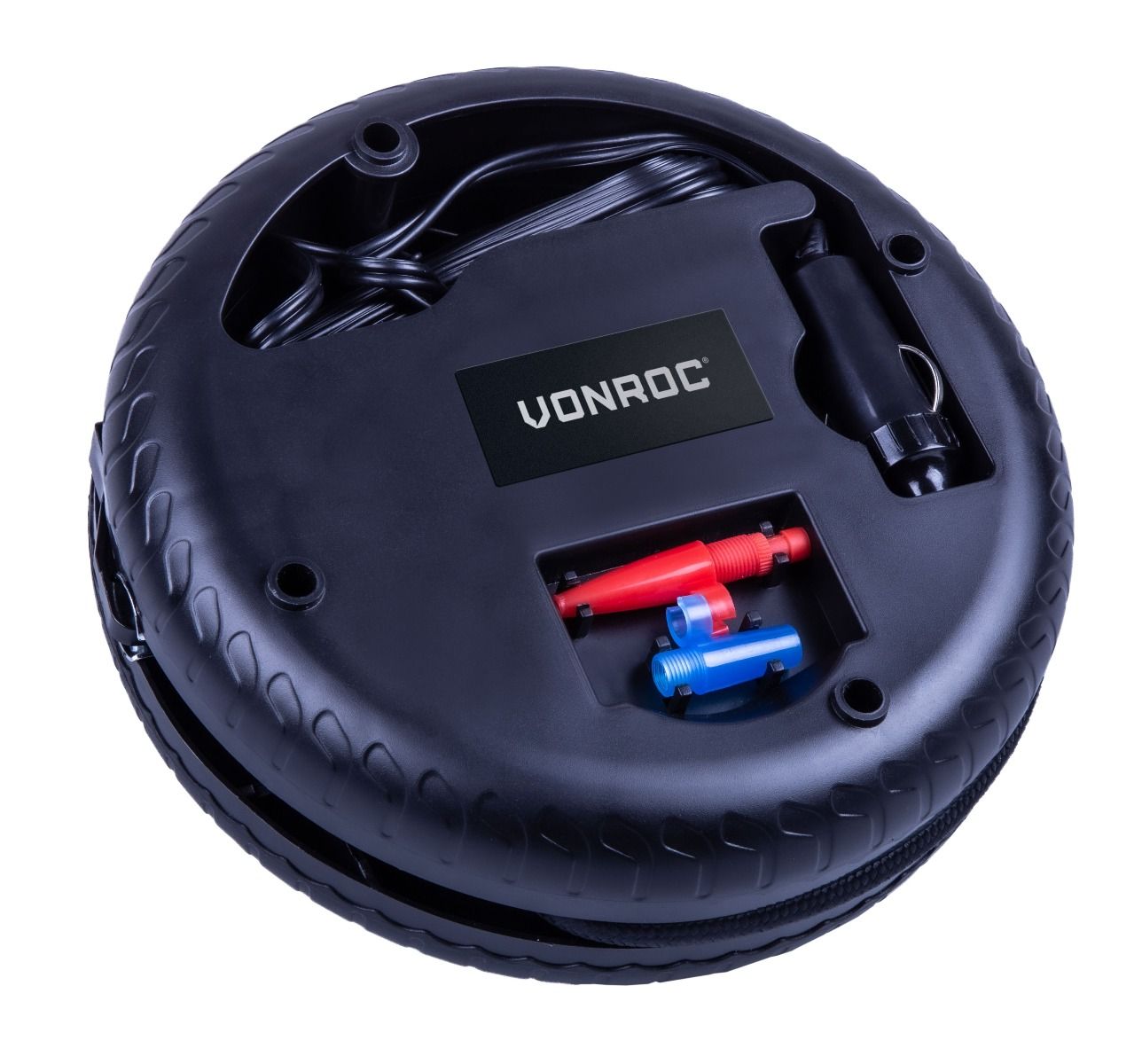 VONROC 12 Volt Mini Kompressor mit Manometer