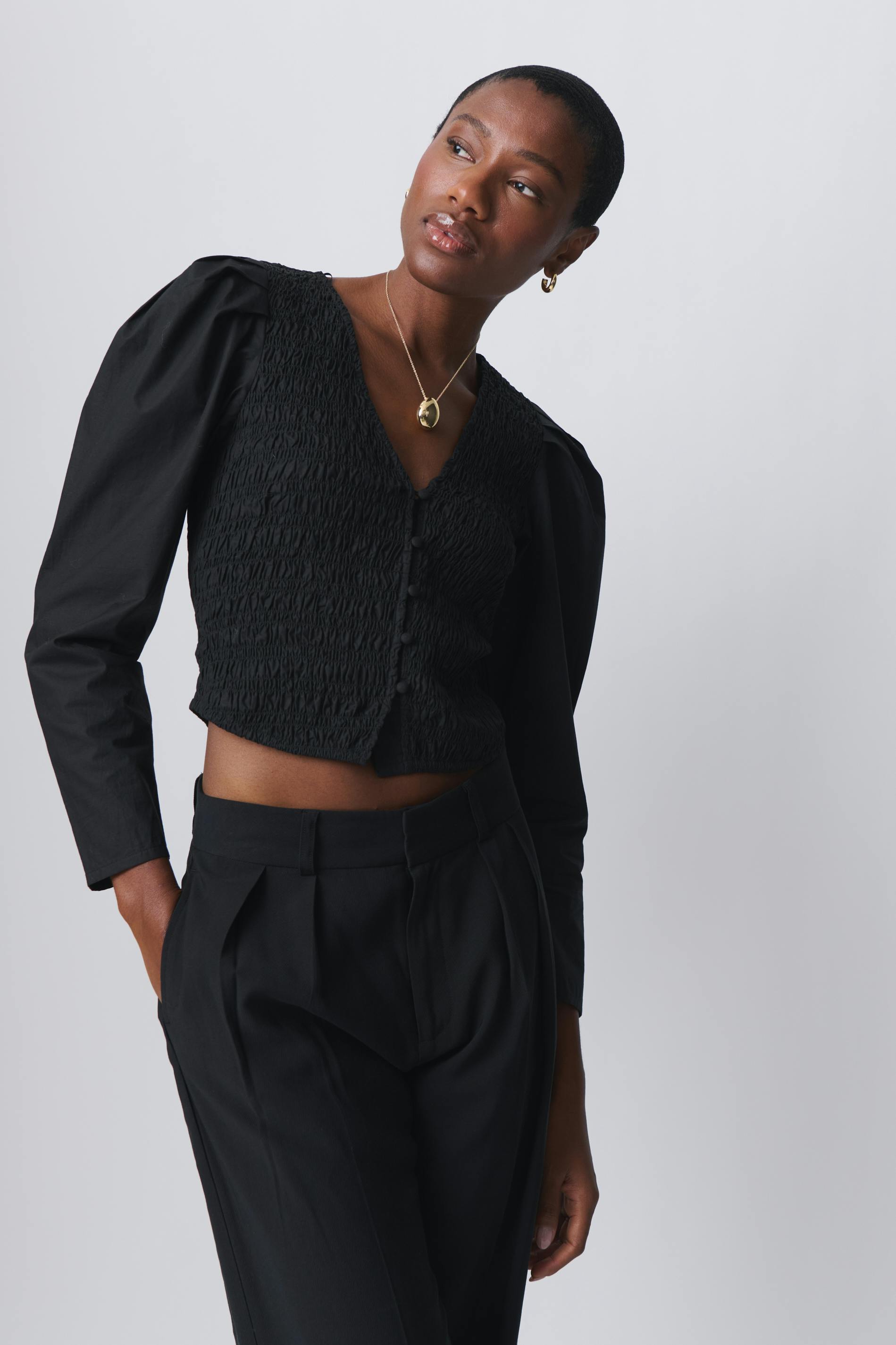 Puff sleeve blouse