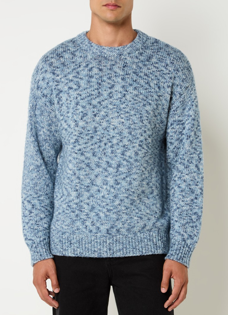 Sandro Chunky knit wool sweater with melange design
