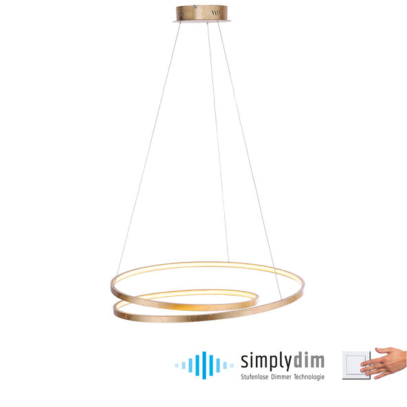LED-Pendelleuchte Roman, Ø 72 cm