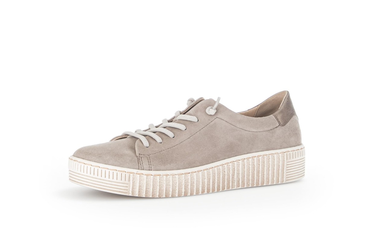 GABOR Freizeit Schnürer beige Gabor Fashion Sneaker low 43.331.12 beig