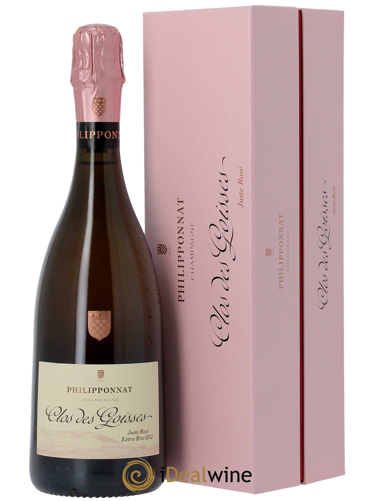 Clos des Goisses Juste Rosé Brut Philipponnat  2012 - Lot de 1 Bouteille