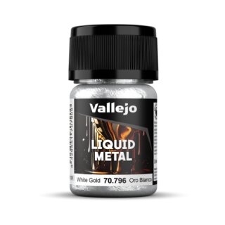 Vallejo Liquid Metal - White Gold (70796) (35ml)