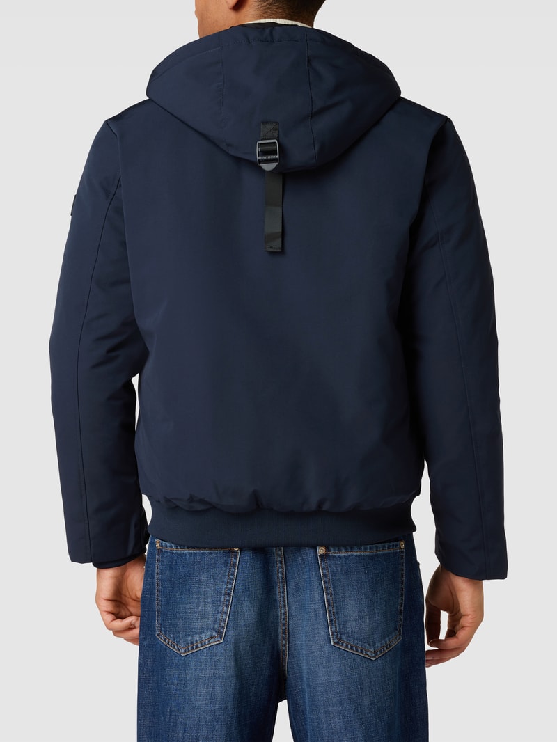 Parka mit Pattentaschen in marineblau