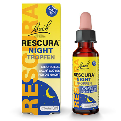 BACHBLÜTEN Original Rescura Night Tropfen alk.frei  10 ml  Tropfen