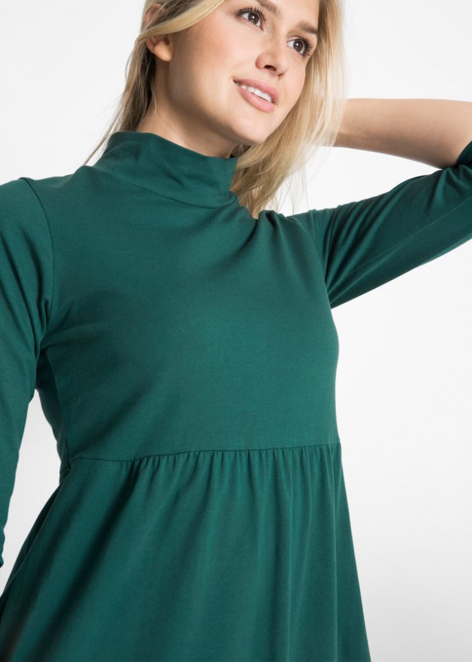Shirt-Midikleid, 3/4 Arm